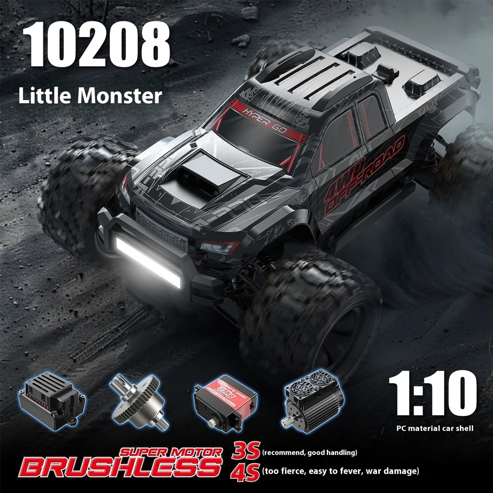 

Mjx New Brushless Electric High-speed Car, 1/10 10208 Off-road Vehicle, Remote Control, Remote Control Car, Car.