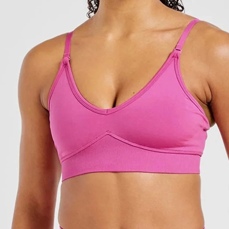 Adapt Seamless Sports Bra Comfort Fit Workout Top Summer Women's Sports Bra Tight Yoga Tank Top Gym Running Breathable Vest
