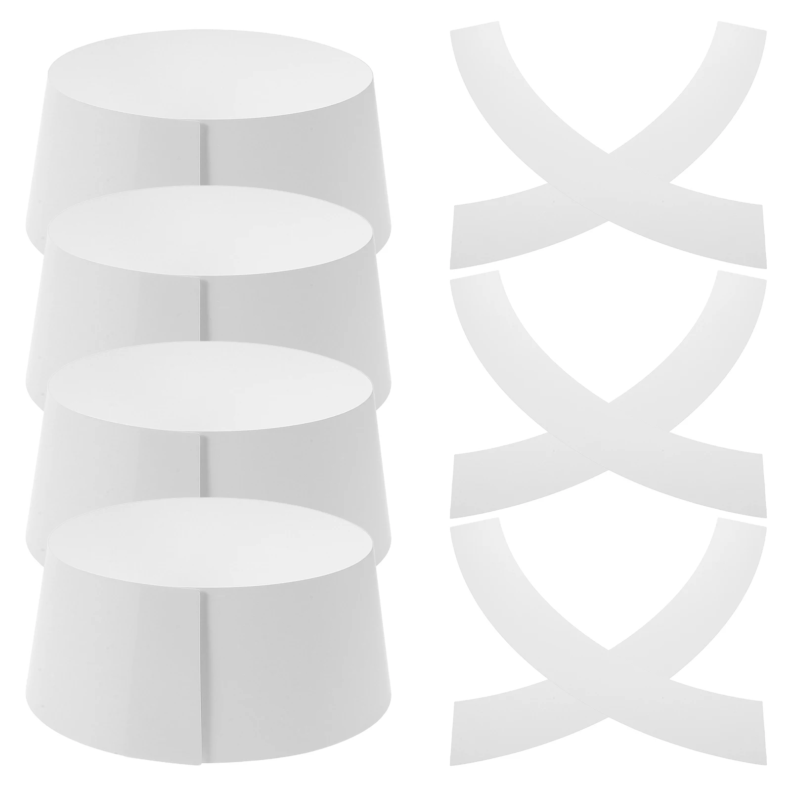 

20 Pcs Support Paperboard Formers Cap Inserts Shape Maintainer Display Stand Crown Shaper Bucket Hat Organizer Storage Rack