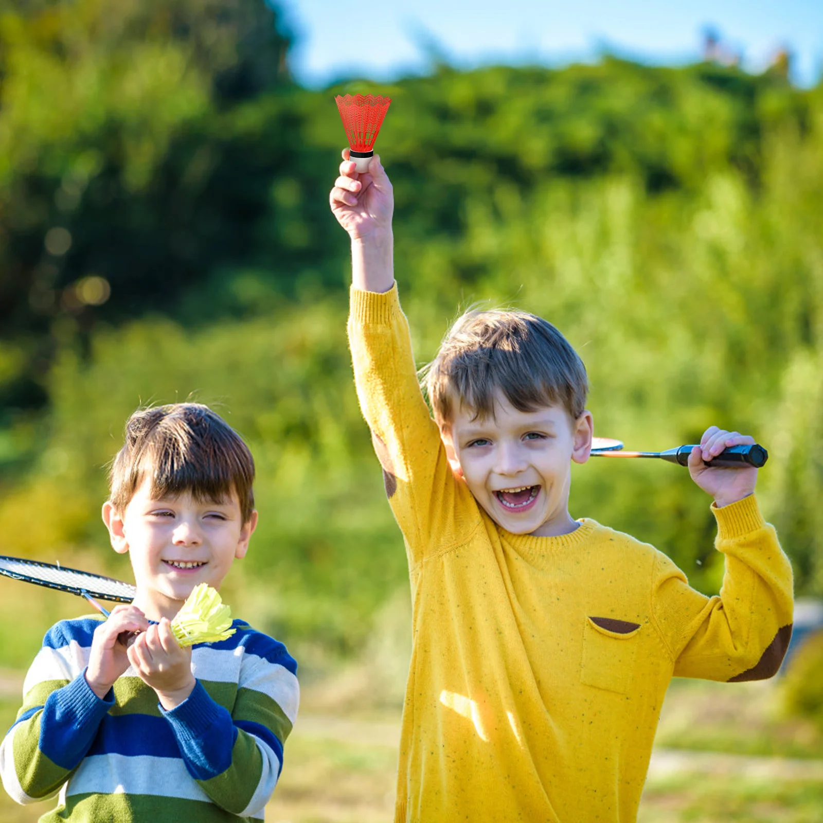

24Pcs Shuttlecock Colorful Plastic Badminton Ball Light Weight Durable Safe Fun Play Shuttlecock