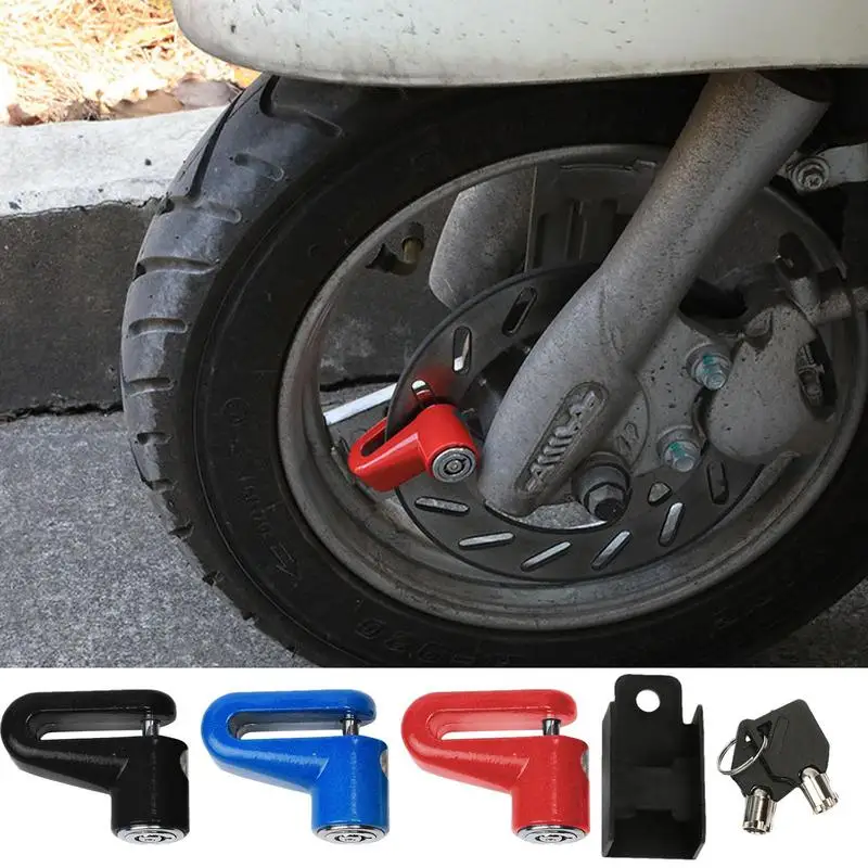 Motorcycle Locks Anti Theft Heavy Duty Electric Scooter Lock Scooter Wheel Lock Small Bicycles Disc Brake Lock Motorcycle