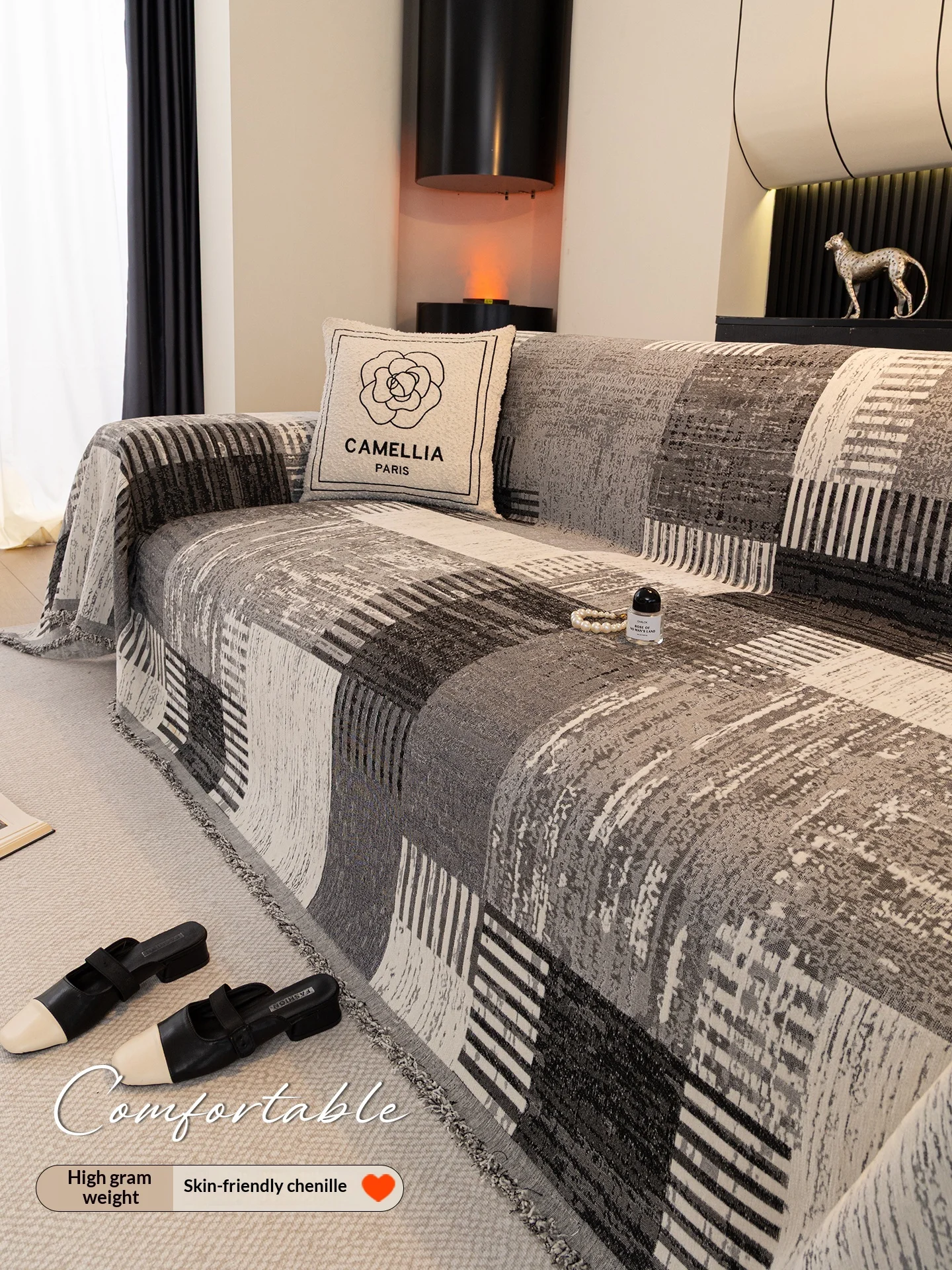 

Sofa Cover Protector Anti Slip Couch Covers For Sofas 3 Seater With Seat Covers Home Sofa Set Living Room Furniture Prevent Cat