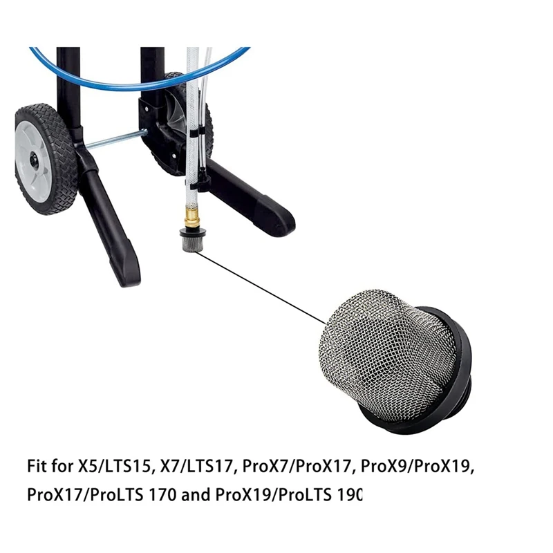 Colador de succión de entrada 288716 y filtro de máquina de pulverización sin aire 288749, combinación apta para pintor de pulverizador sin aire