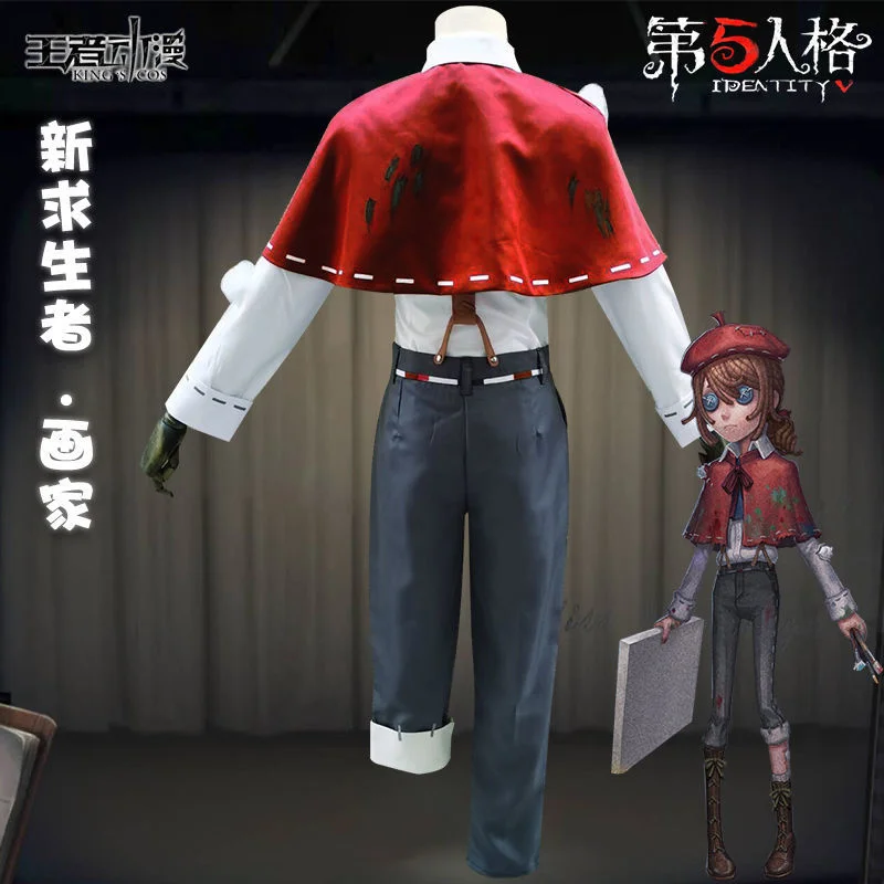Anime Identity V Cosplay Costumes Painter Edgar Valden New Survival Game Suit Uniform Cosplay Costume Halloween Outfit Unisex