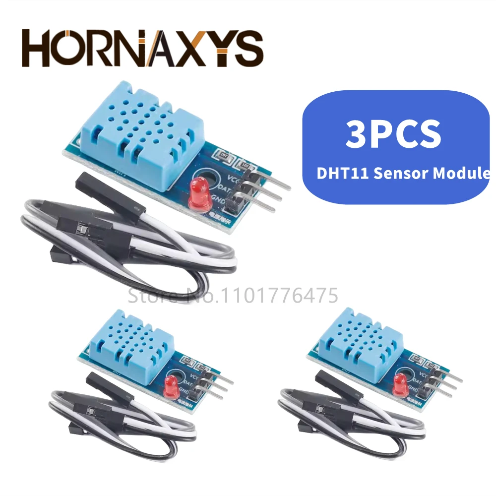 1-10pcs DHT11 Sensor Modules 3.3V-5V Digital Temperature and Humidity Sensor DHT11 3-Wire Ultra-low Power Module For Arduino