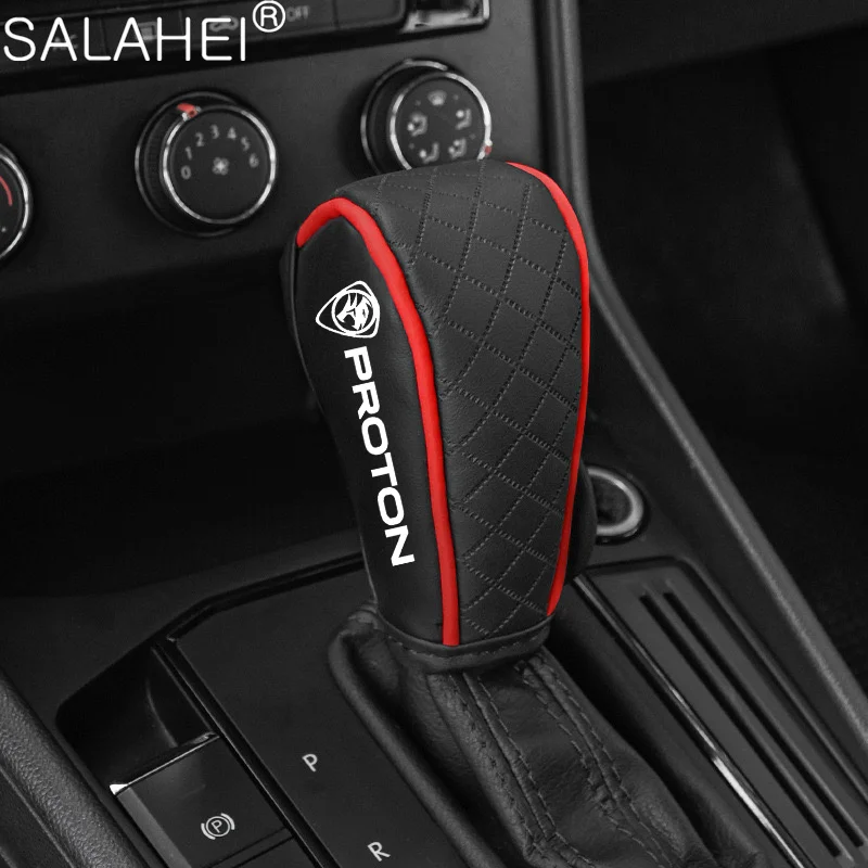

For Proton x50 x70 x90 saga persona s50 Accessories New Leather Car Gear Shift Knob Covers Non-Slip Handle Cover Non-Slip Case