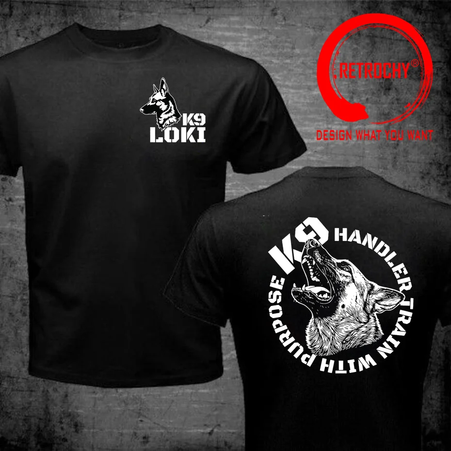 K-9 Team Trainer K9 Unit Logo T-Shirt K9 Training Lover Gift T Shirt Men Short Sleeve ClothingHarajuku Streetwear Top Tee Shirt