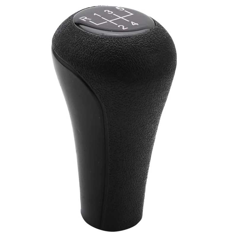 5X 5 Speed Manual Plastic Gear Shift Knob 12Mm Stick Hole (Black) For BMW Series 1 To 7 X5 E30 E36 E46 E39 E34 Z3