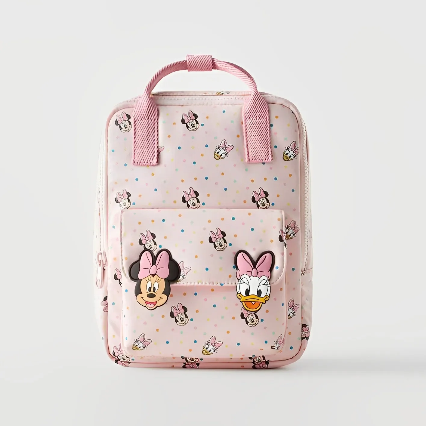 Disney Minnie Mickey Mouse Cartoon Cute Kids Children's Backpack Mini School Bag Pink Kindergarten Backpacks for Boys and Girls