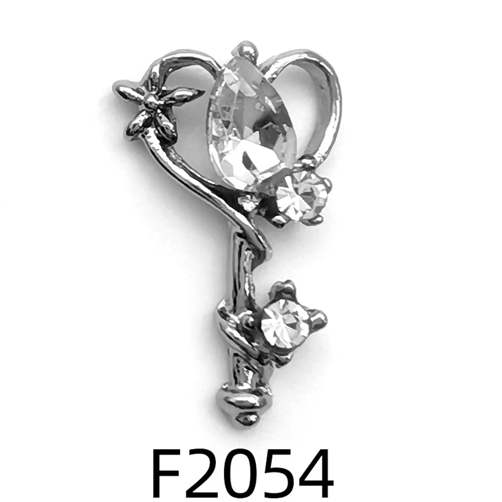 10Pcs 3D Sailor Moon Magic Wand Nail Art Charms  Japanese Cartoon Girls Heart Diamond Jewelry Kawaii Decoration Nail Supplies