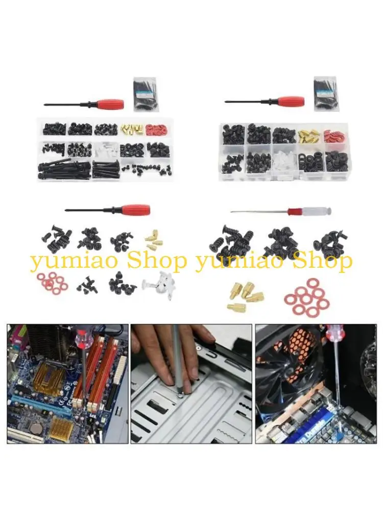 

587B Durability Computer Screws Motherboard Standoffs Assortment for PC Case for Computer Mounting & Repair