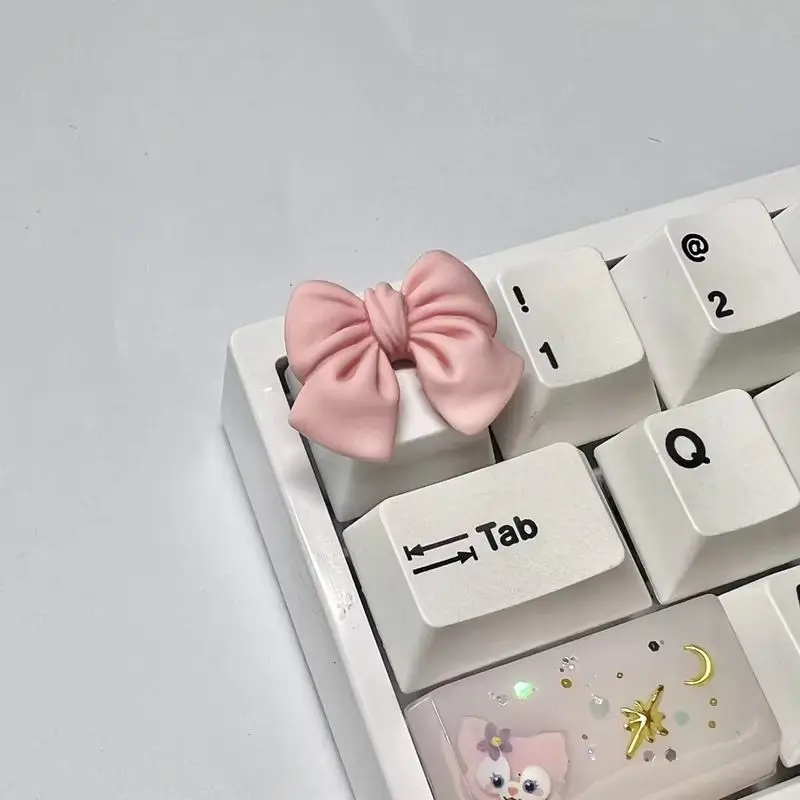 Bow Tie Single Keycap Factory Height Abs Material Five Sided Hot Rising Gaming Mechanical Keyboards Personalized Cartoons Keycap