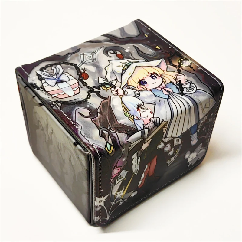 Diy Self Made Yu-Gi-Oh! Elzette of The White Forest Card Storage Box White Forest High End Leather Card Storage Box Gift Toy
