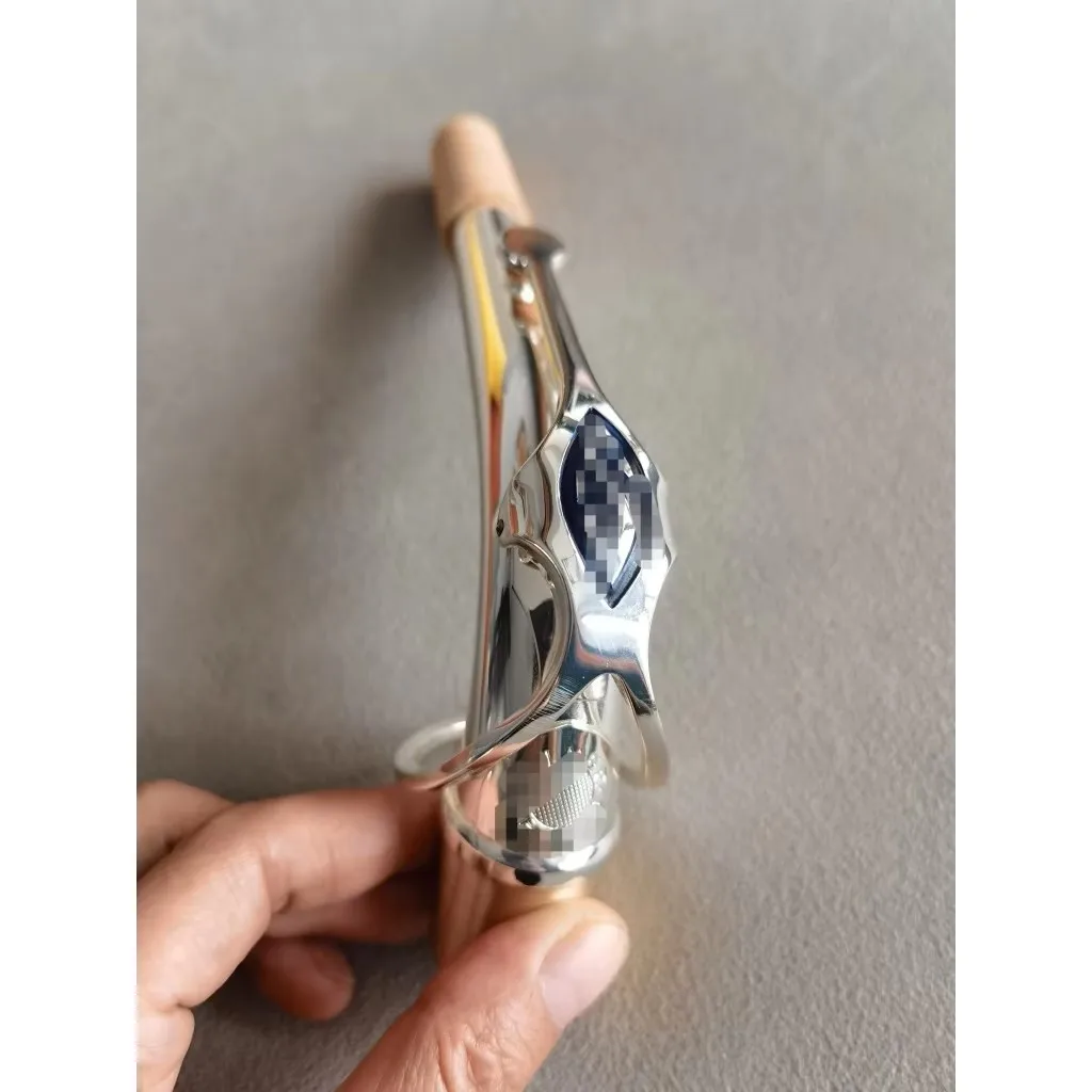 

Посеребренный саксофон с изогнутой шеей, среднечастотный саксофон E, изогнутая нить на шею, хороший звук