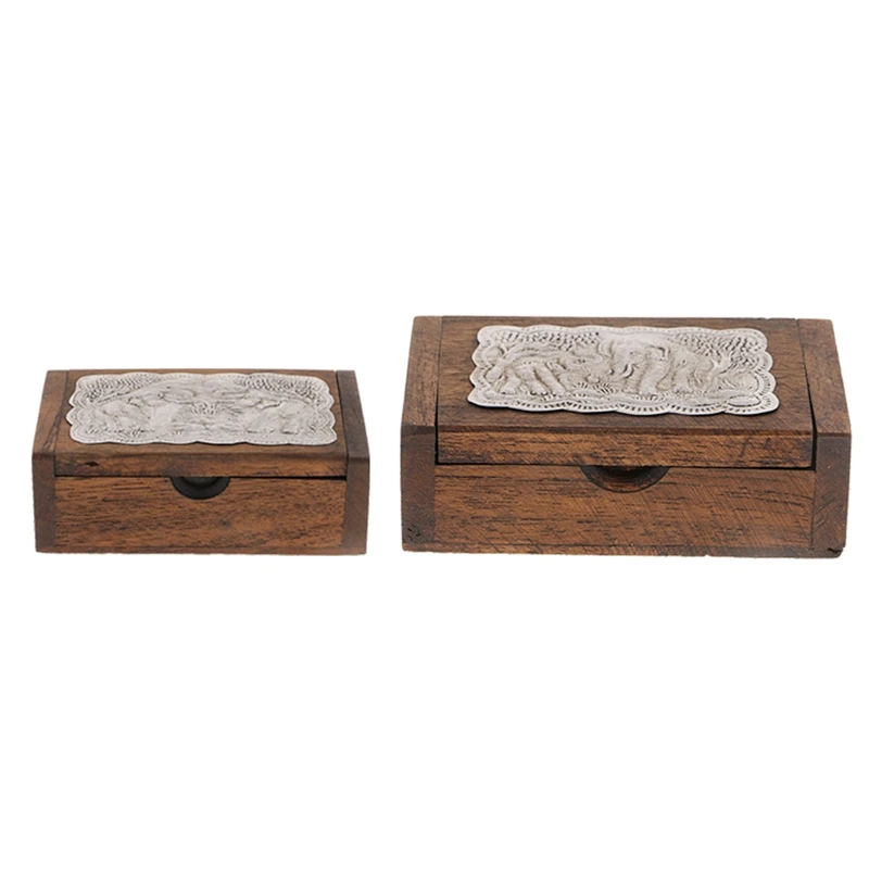 

Hot Kf-Thailand Solid Wood Toothpick Box Creative Business Card Box Household Hotel Club Decoration Business Card Box