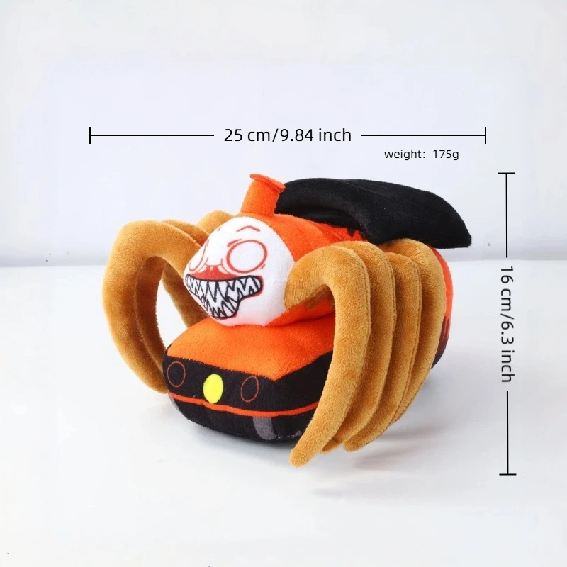 

Плюшевая игрушка Чу-Чу Чарльз 25 см, мультяшная аниме-кукла из игры-хоррора, мягкая игрушка-поезд, подарок на день рождения для детей, мальчиков и девочек