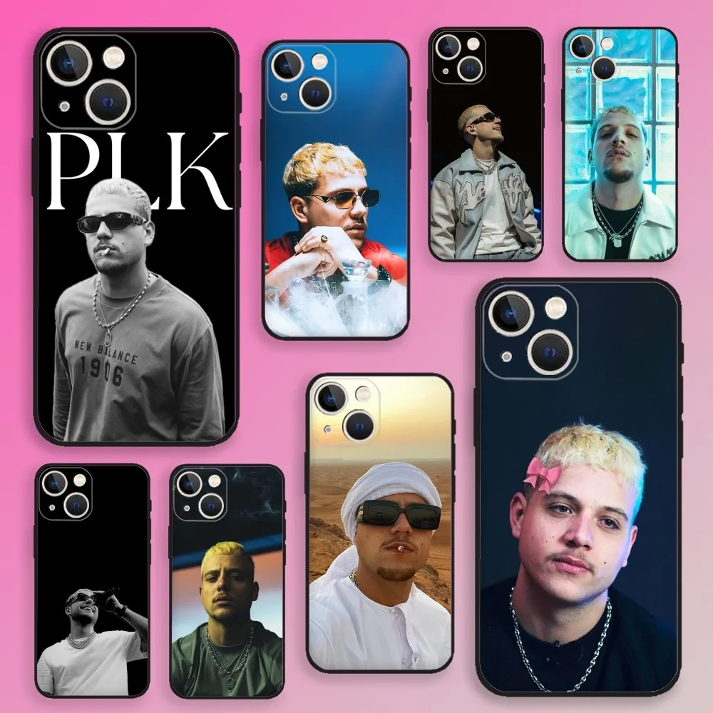 حافظة هاتف PLK French Rapper Mathieu لهاتف iPhone 16,15,14,13,12,11,Plus,Pro Max,XS,X,XR,SE,Mini,8,7 غطاء أسود من السيليكون الناعم