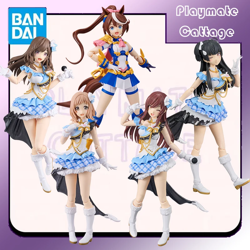

In Stock BANDAI Original 30MS Pretty Derby TOKAI TEIO Shiny Colors KOGANE TSUKIOKA FUYUKO MAYUZUMI Anime Figure Model Toy Gift