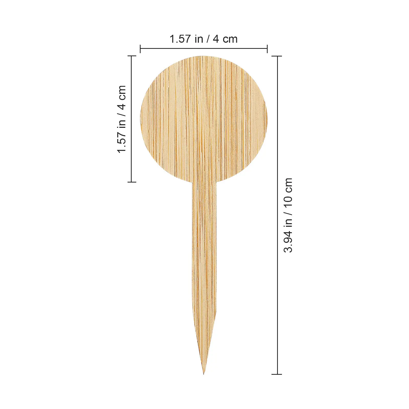 Bamboo Garden Labels T-Shaped Easy Insert Plant Markers for Seedlings Nursery Home Landscaping Eco Friendly Wood