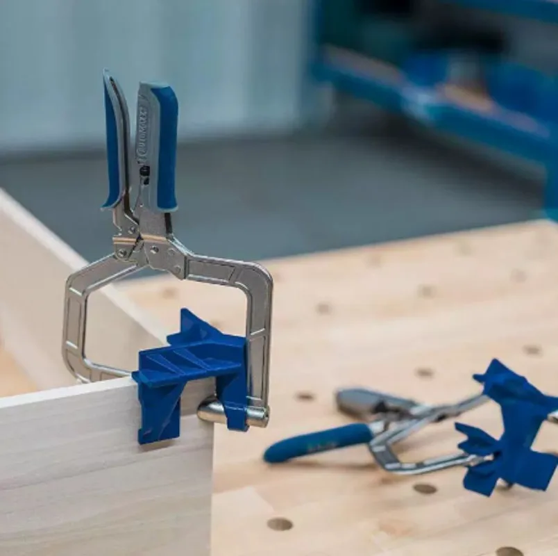 90° Corner Clamp for Woodworking, Right Angle Fixing Clip for Pocket Hole Joinery, Cabinet & Photo Framing - view 6