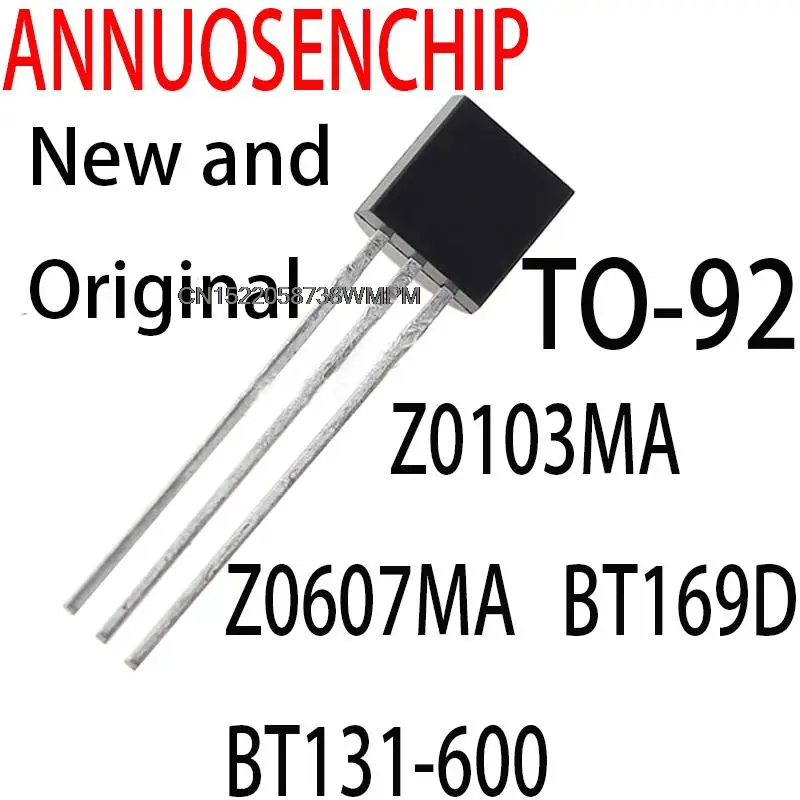 100PCS New and Original transistor TO-92 MPSA42 MPSA13 MPSA92 MPSA18 Z0103MA Z0607MA BT169D BT131-600 2N2222 2N2907 TL431