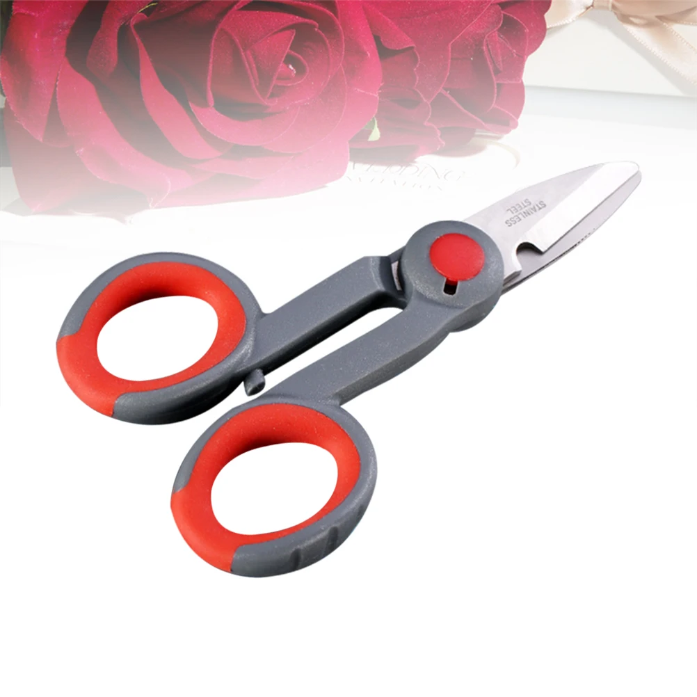 

Stainless Steel Heavy Duty Serrated Blade Grip Handle For Braided Line Poultry Fish Walnuts Pecans Fishing Scissors Tool