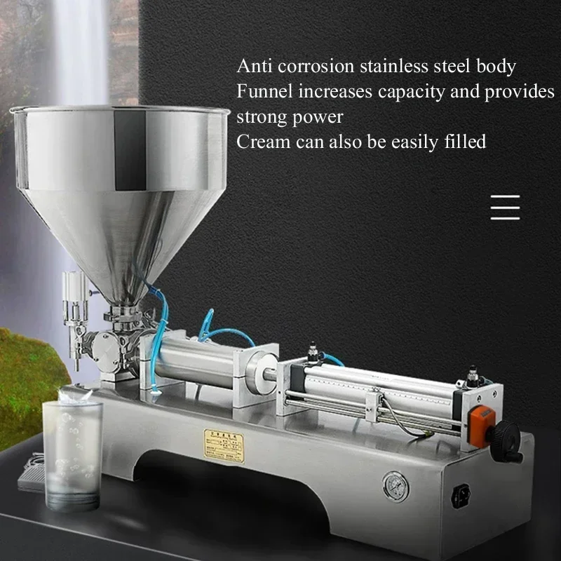 

PBOBP Cosmetic Cream Paste Filling Machine Liquid High Precision Handle Operate Stainless Steel Bottling Equipment