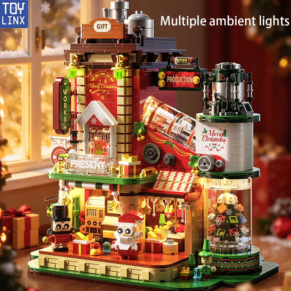 

Christmas Construction Building Blocks Set 2782 PCS Gifts Factory DIY Ornament Model Educational Toys Christmas Gifts For Kids