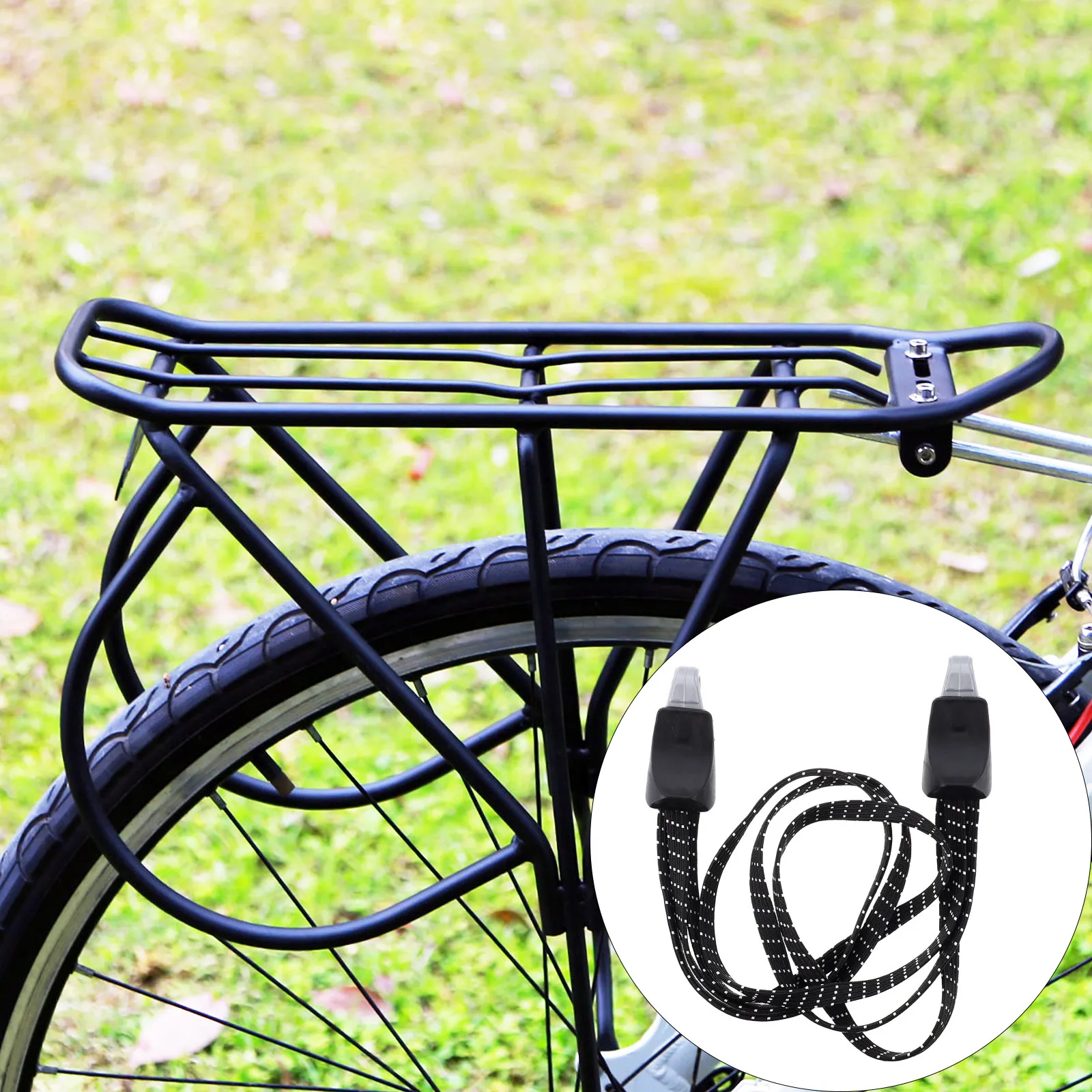 

5Pcs 3in1 Elastic Luggage Binding Strap Reinforced Bike Fixed Rope High Strength Rubber Band for Camping Riding Cargo Securing