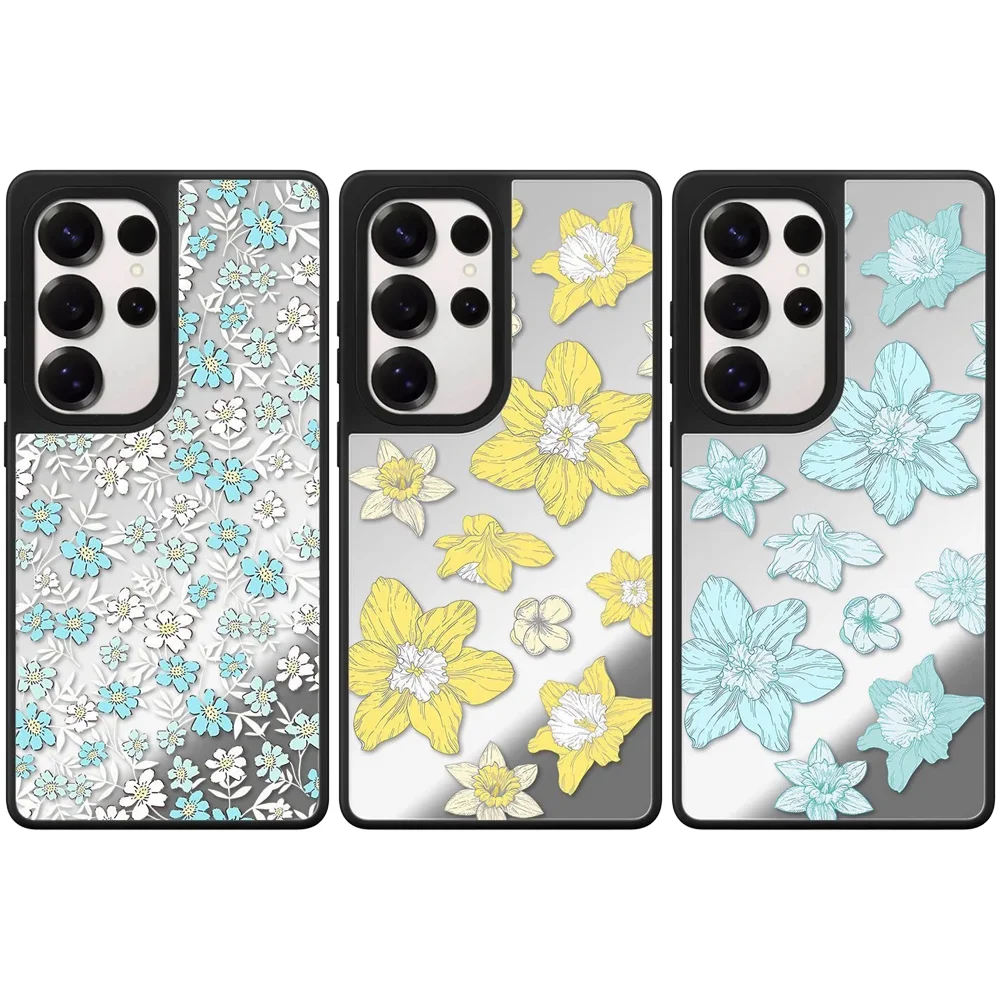 6050831 Mirror Magnetic Case: Compatible with Samsung Galaxy S23 U S24U S25 S26 Ultra S25+ S26 Plus Shell