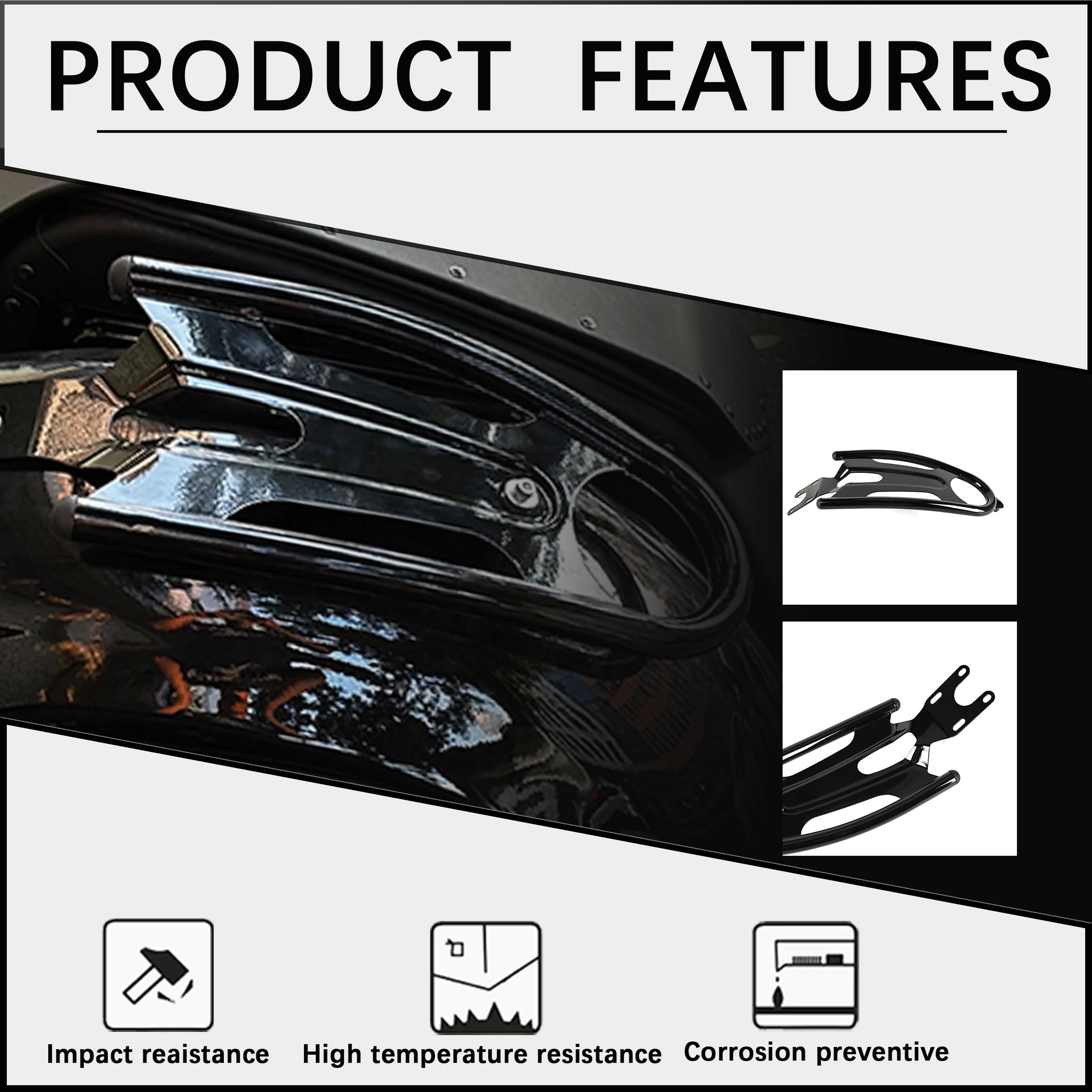 For Indian Scout Sixty ABS 100th Anniversary 2015-2023 Luggage Rack Rear Tailstock Shelves Passenger Seat Luggage Holder
