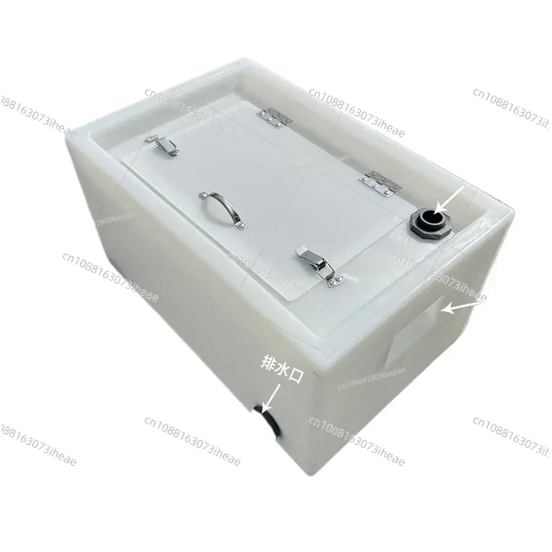 

100L-800L Horizontal Flap Fish Box, Anti-Spill Water Tank for Live Fish Transport (Upgraded Design)