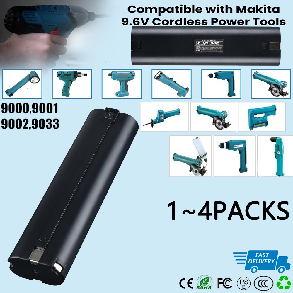 9.6V 4.8Ah Ni-Mh Re…