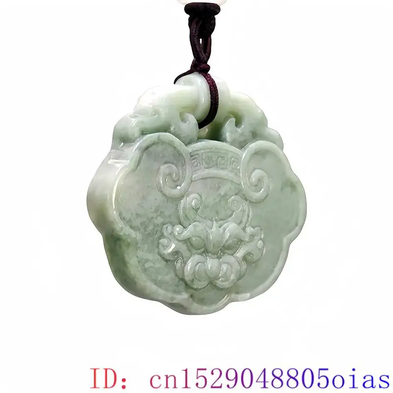 Grüne echte natürliche Jade Tiger Anhänger Halskette chinesische Geschenk zubehör Edelsteine Amulett Talismane Geschenke für Frauen Männer Designer