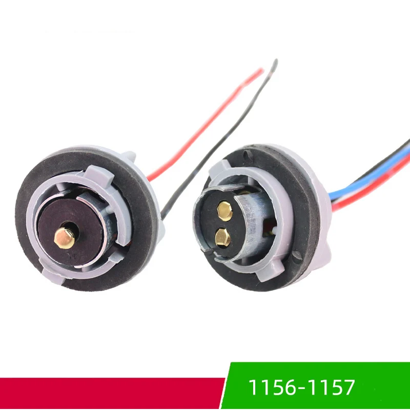 

2Pcs 1156 BA15S 1157 BAY15D Lamp Holder P21/5W Adapter Holder Socket For Car Brake Lights Base Connect Wire Car Accessories