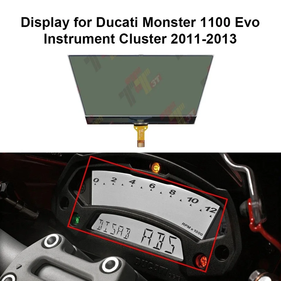 Display for Ducati Monster 696, 795, 796 and 1100 Instrument Cluster