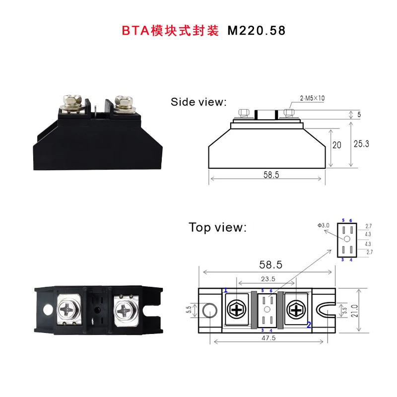 

Bidirectional BTA100-1200B 41 60A800B Optocoupler Drive Moc3083 80A