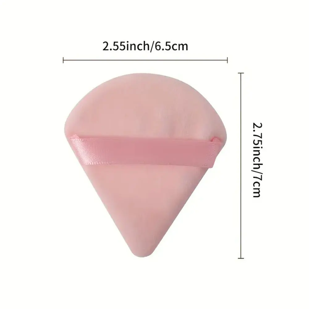 10pcs Triangle Powder Puff Setting Loose Powder Puff Makeup Sponge Powder Cushion Air Cushion Flocking Powder Puffs