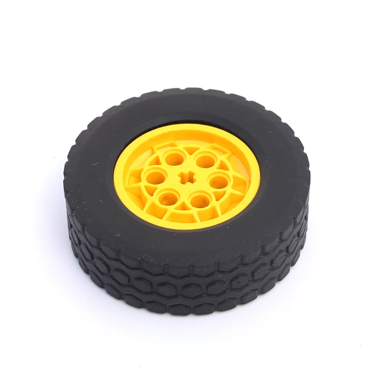 4Set/lot 86652 32019 High-Tech Tire Wheel Hub Car Truck 62.4x20mm Building Blocks DIY Bricks Compatible Puzzle Parts Kid Toys