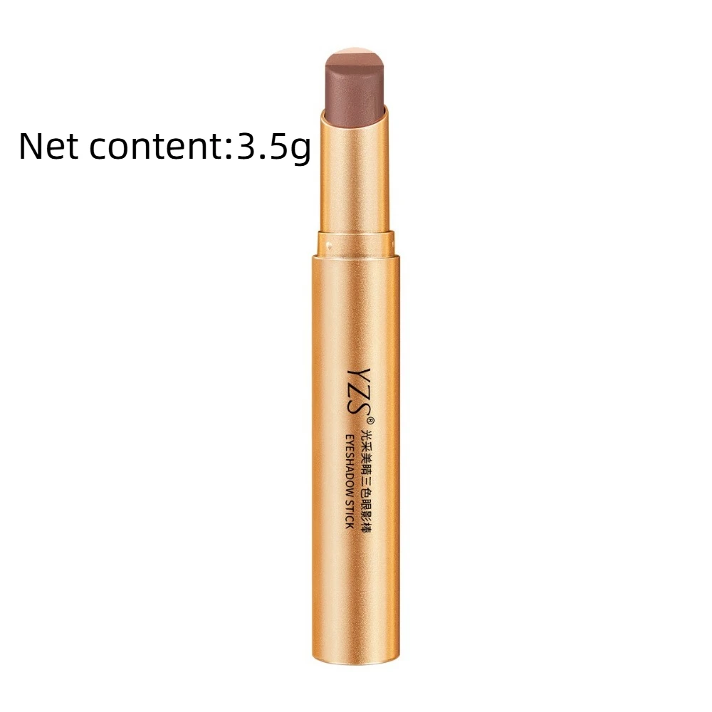 새로운 삼색 아이섀도우 스틱 방수 매트 마감 하이라이터 펜 오래 지속되는 아이 메이크업 빠른 메이크업