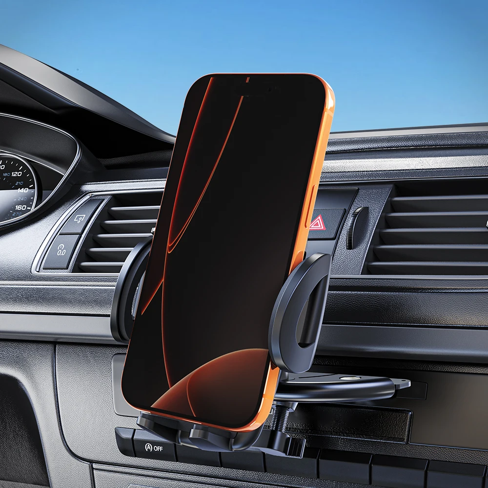 Robuste Telefonhalterung mit CD-Steckplatz und einhandbedienungsdesign, kompatibel mit allen Smartphones und Mobiltelefonen – Detail 8