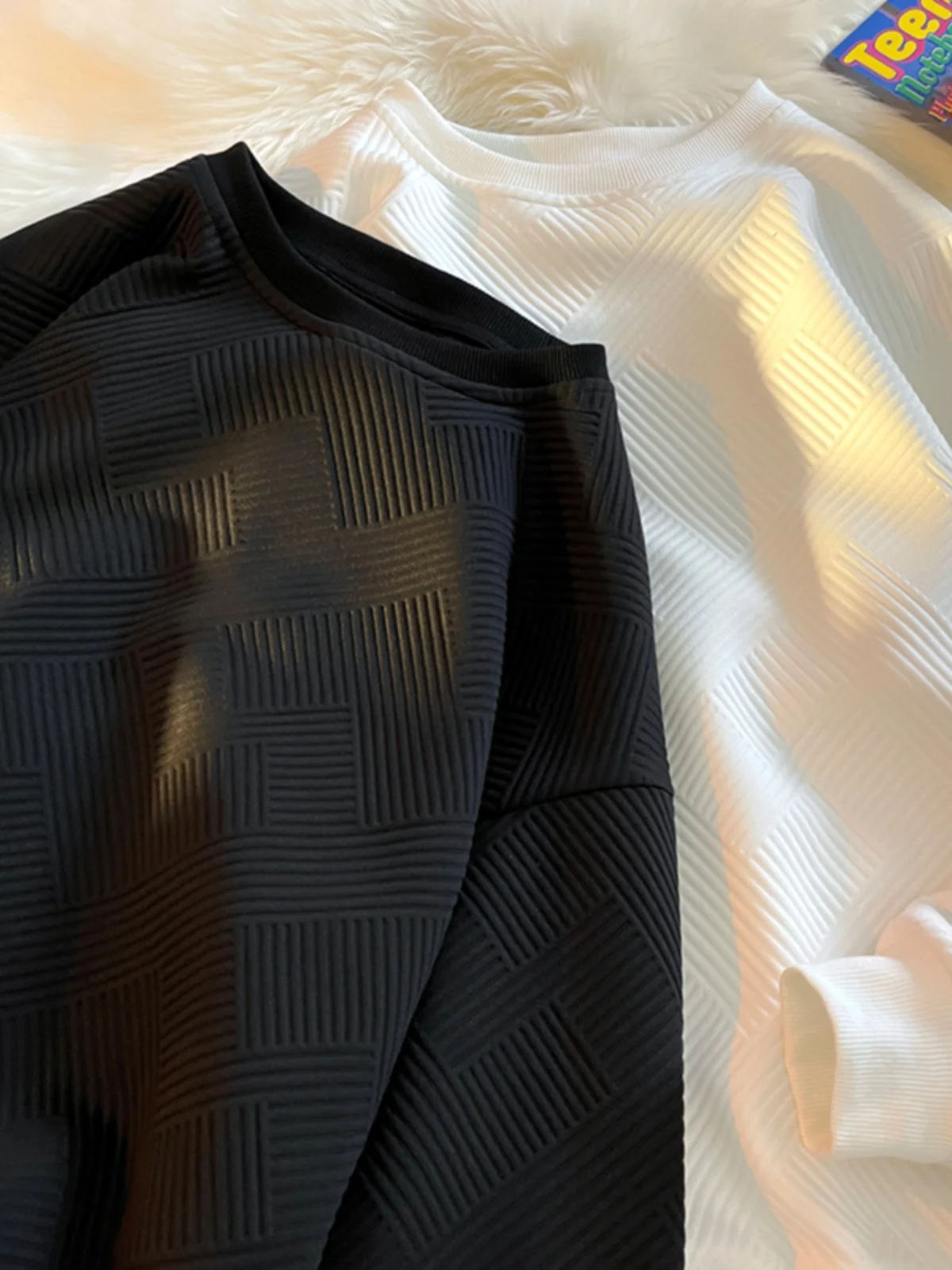 

Мужская толстовка свободного кроя с длинными рукавами, круглым вырезом, из плотной ткани, в уличном стиле, повседневная, удобная, дышащая, антибактериальная.