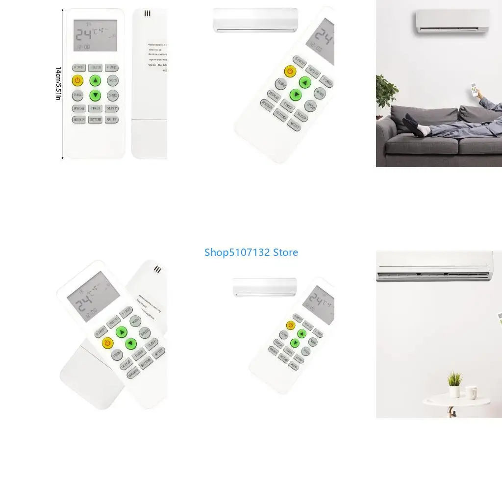 87HD KKG12A-C1 Remote Controller Air Conditioner Remote Control Replacement for Changhong ONAX Repair Accessory