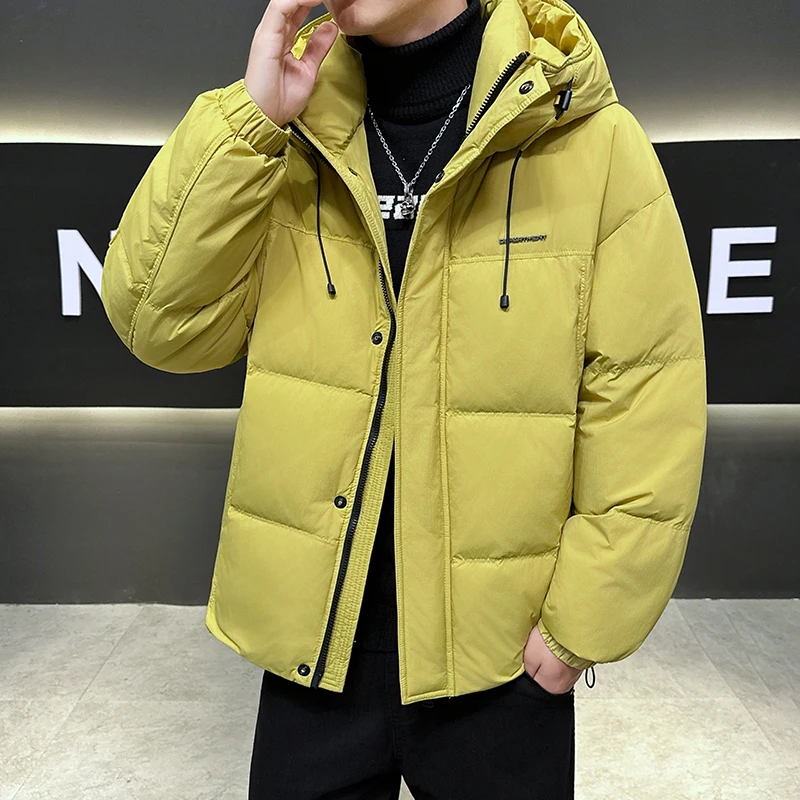 New Arrival Warm Hooded Duck Down Jacket 2025 Winter Men's Casual Puffer Coat Outwear Loose Windproof Padded Parkas Top Clothing