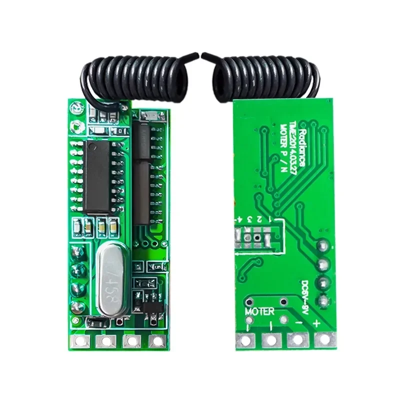 

9V Motor Forward and Reverse Controller RF 433Mhz Wireless Module For Garage Door