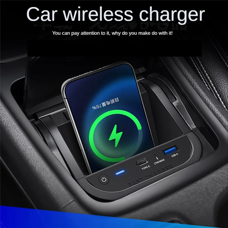 15W Car for Qi Wireless Charger Fast Phone Charger Charging Pad Phone Holder for Mercedes Benz A Class W176 GLA CLA X156