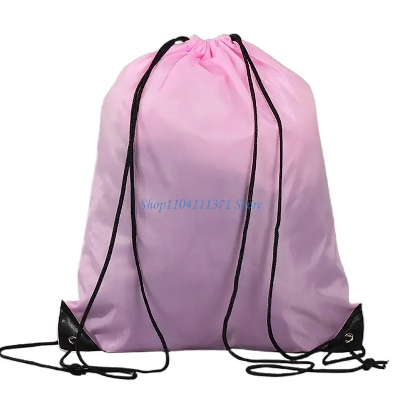 P9FC Unisex Swimming Shoulder Bag Large Drawstring Backpack Bag Sport Gym Sackpack Waterproof Gym Bag for Holiday Travel