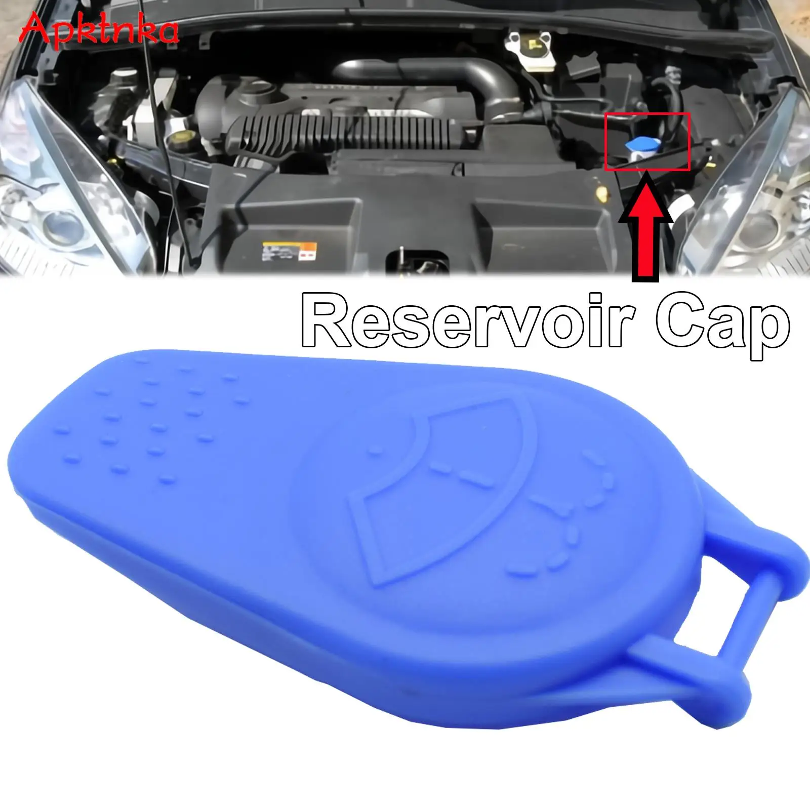 Car Windshield Wiper Washer Fluid Reservoir Cover Water Tank Bottle Cap For Ford Galaxy Focus C-Max Kuga I MK1 Mondeo 4 S-Max