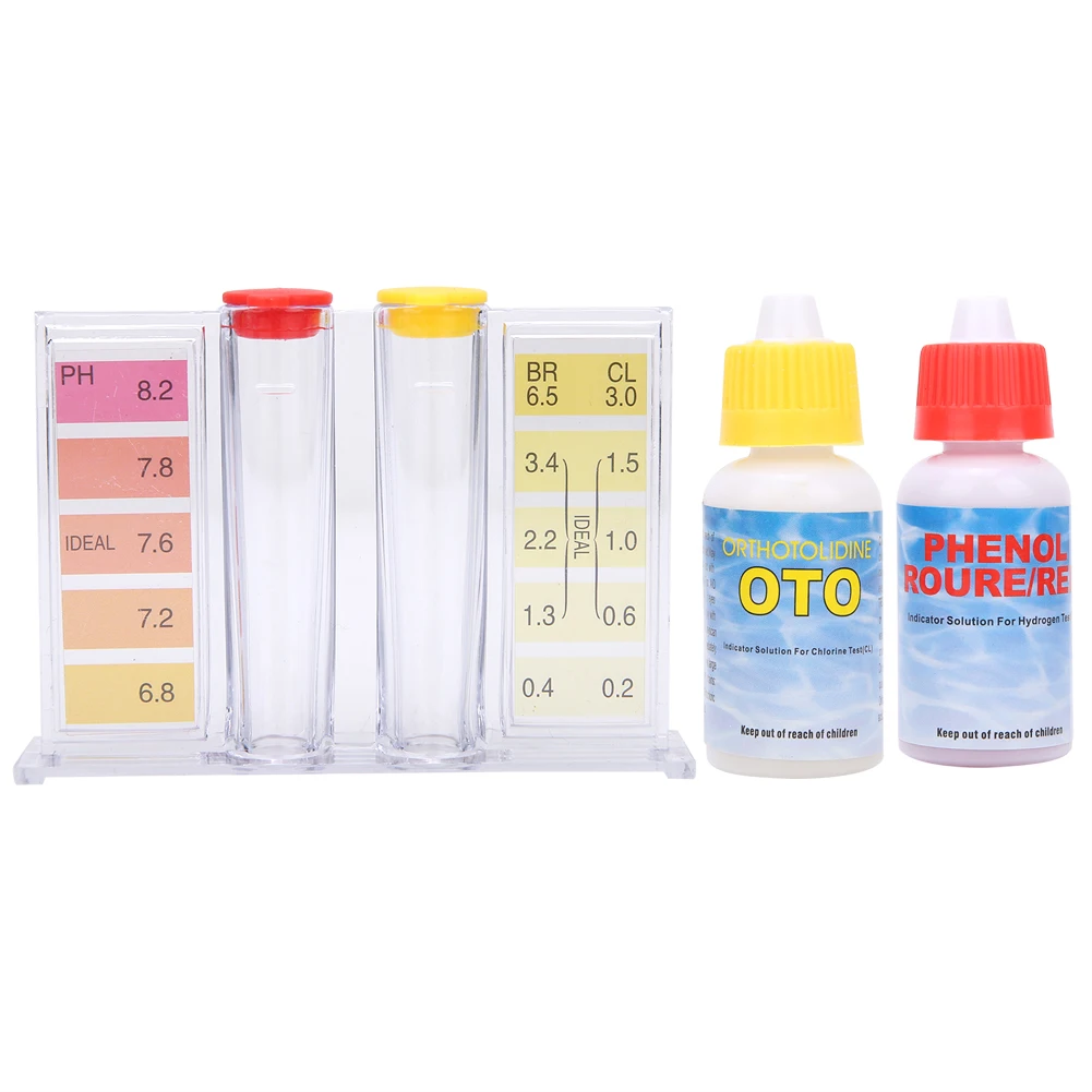 PH Chlorine Water Quality Test Kit Swimming Pool Tester Water Testing Box