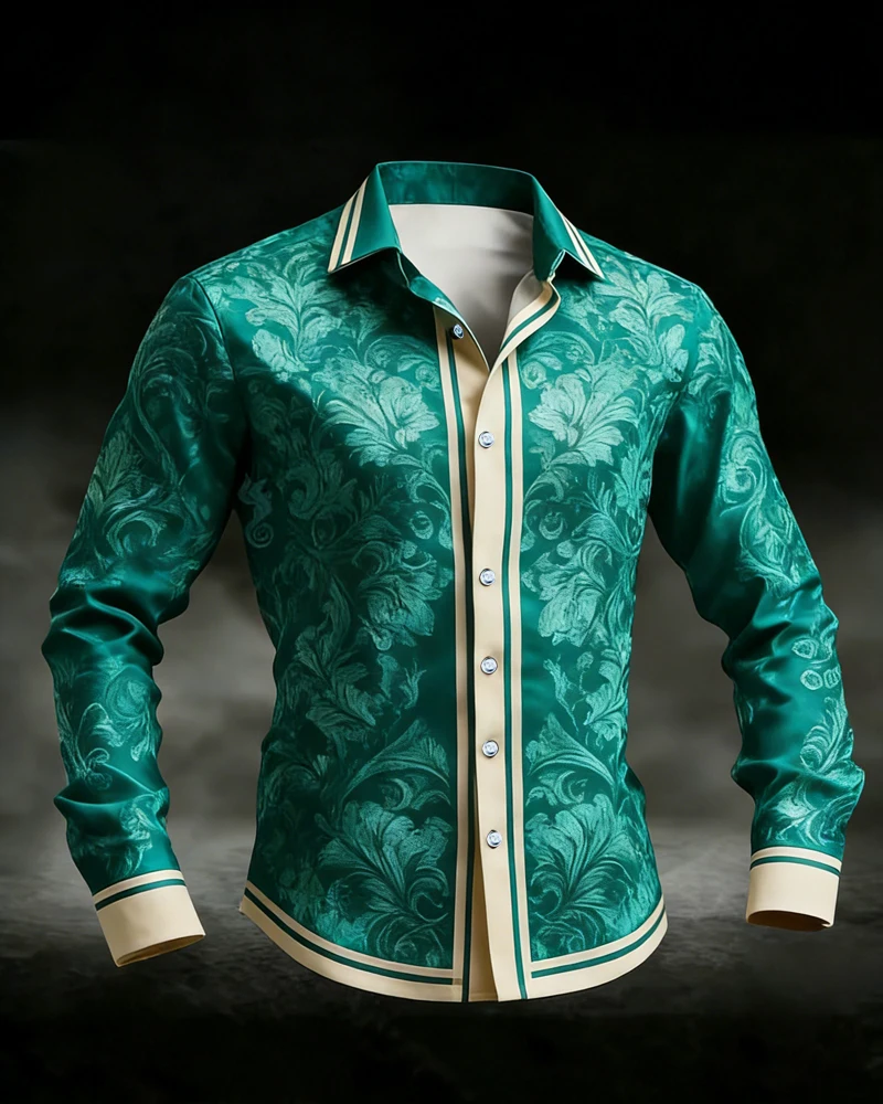 

Мужская новая летняя рубашка с длинным рукавом и отложным воротником, с натуральным цветочным 3D-принтом, гавайская одежда для отпуска, быстрая доставка